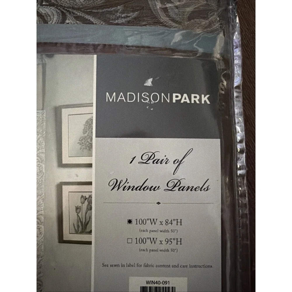 Madison PArk 1 Pair window Panel 100